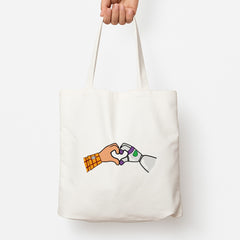 Woody And Buzz Love Tote Bag