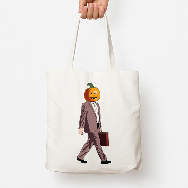 Dwight Pumpkin Head Tote Bag