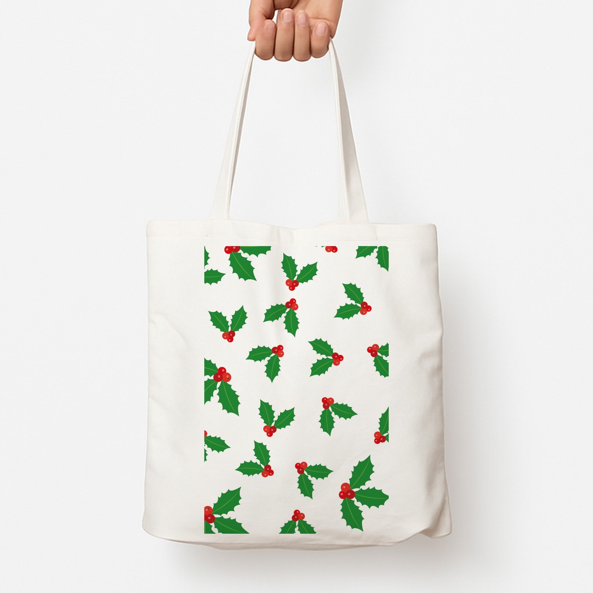 Holly - Christmas Patterns Tote Bag