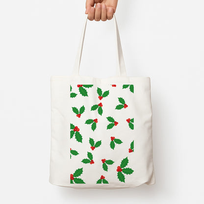 Holly - Christmas Patterns Tote Bag