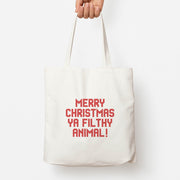 Merry Christmas Ya Filthy Animal Tote Bag 1