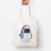 Chubby Shouting Shark Tote Bag 1