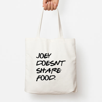 Joey Doesn't Share Food, Black Tote Bag