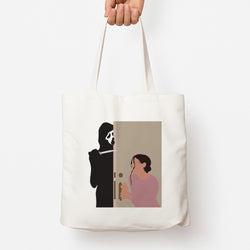 Tara And Ghostface - Scream Tote Bag