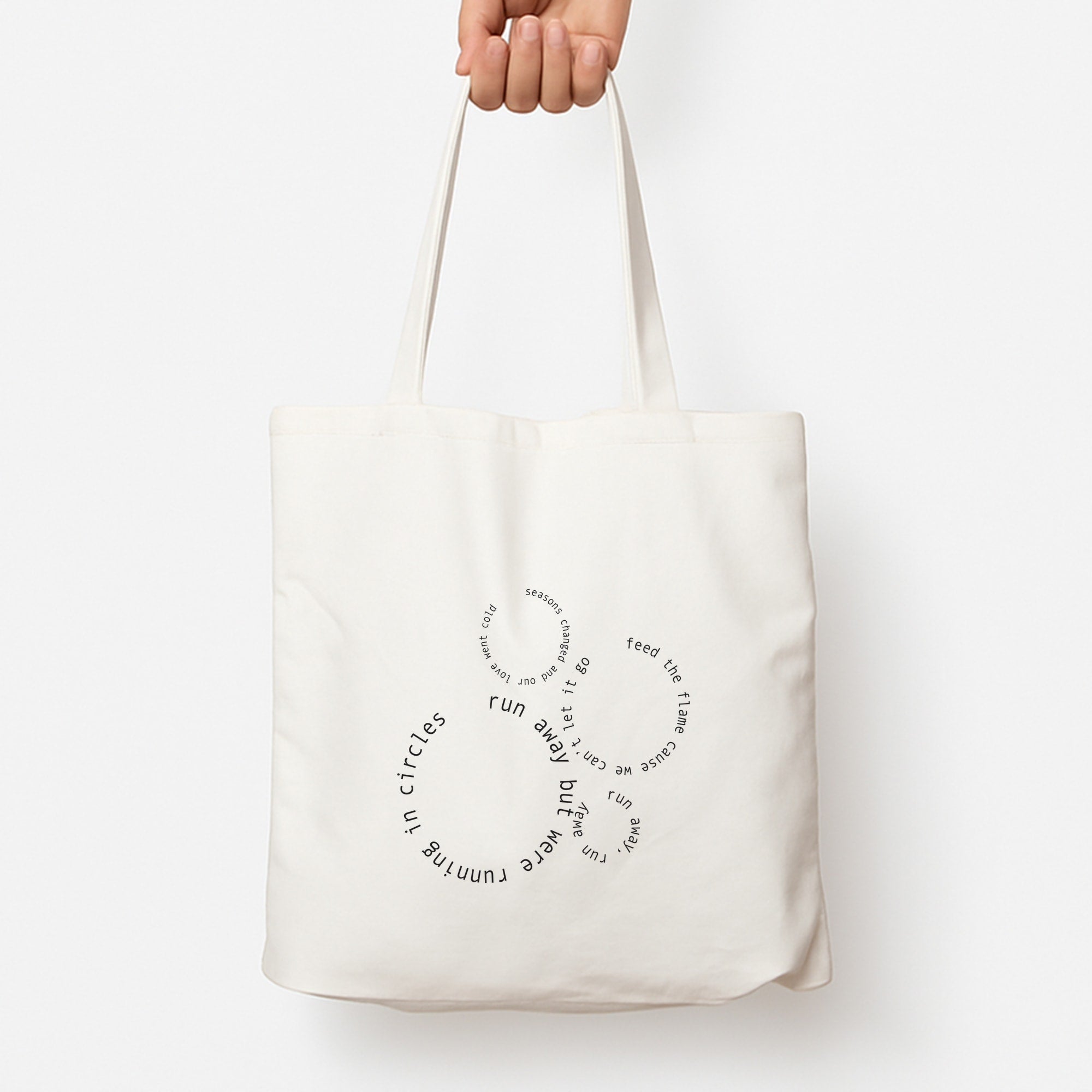 Running In Circles - Post Tote Bag