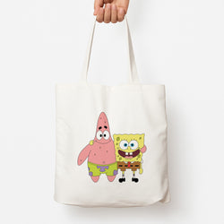 Patrick And Sponge Tote Bag