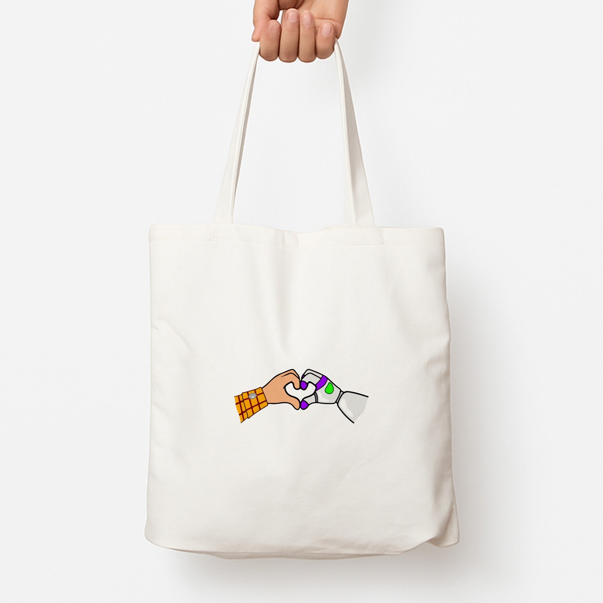 Woody And Buzz Love Tote Bag