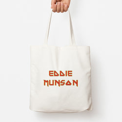 Eddie Munson Text Tote Bag