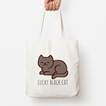 Lucky Black Cat - Cats Tote Bag