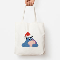 Donkey Pattern Christmas Tote Bag