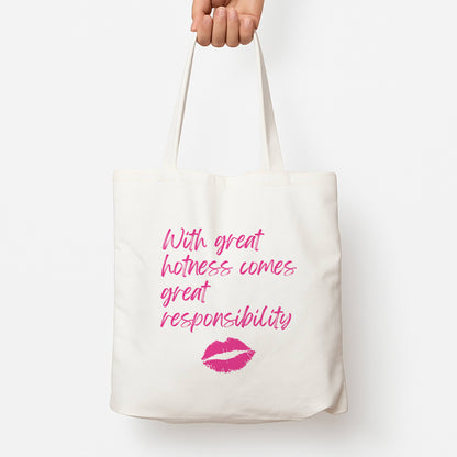 With Great Hotness  Tote Bag