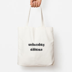 Wednesday Typogrophy Tote Bag