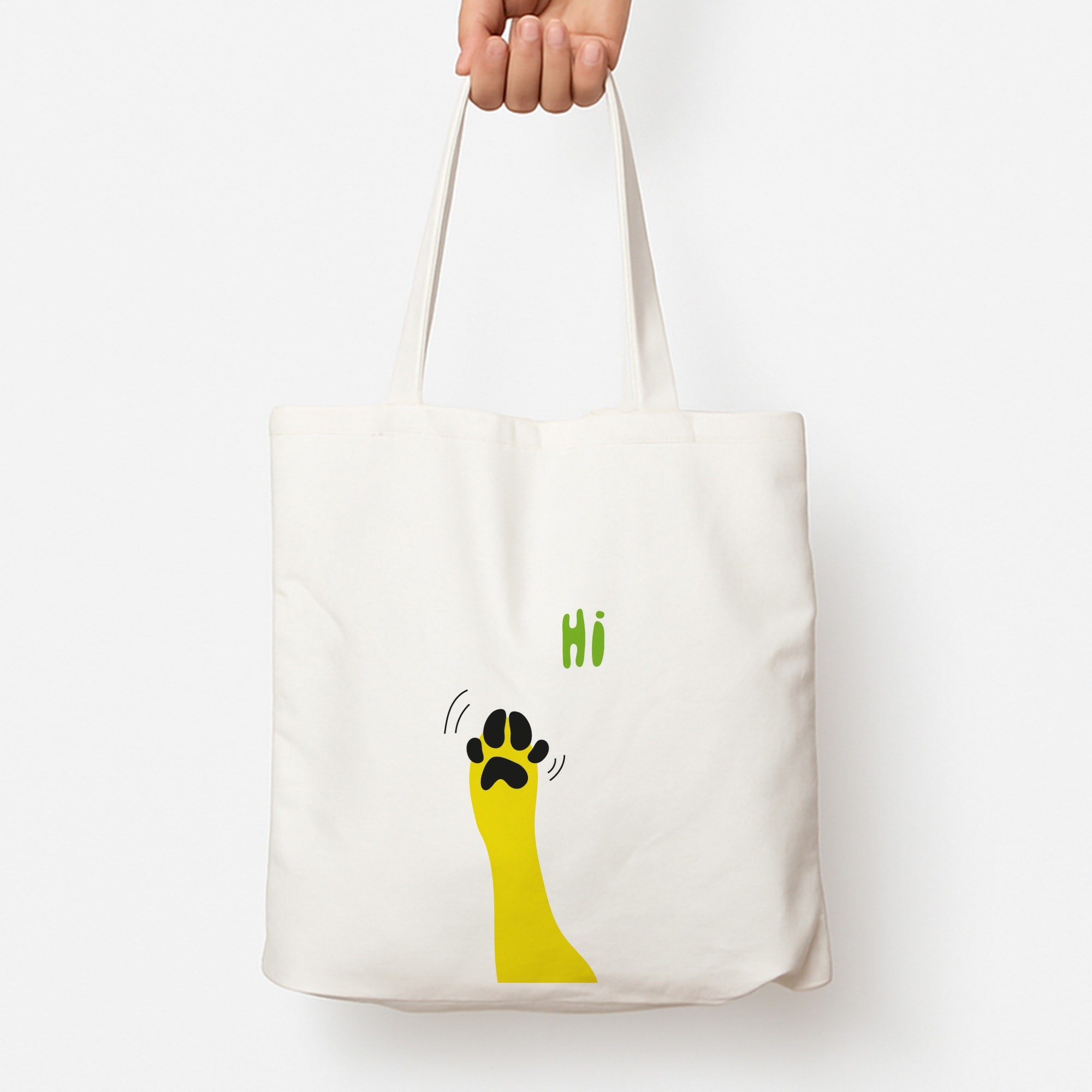 Hi - Dog Patterns Tote Bag