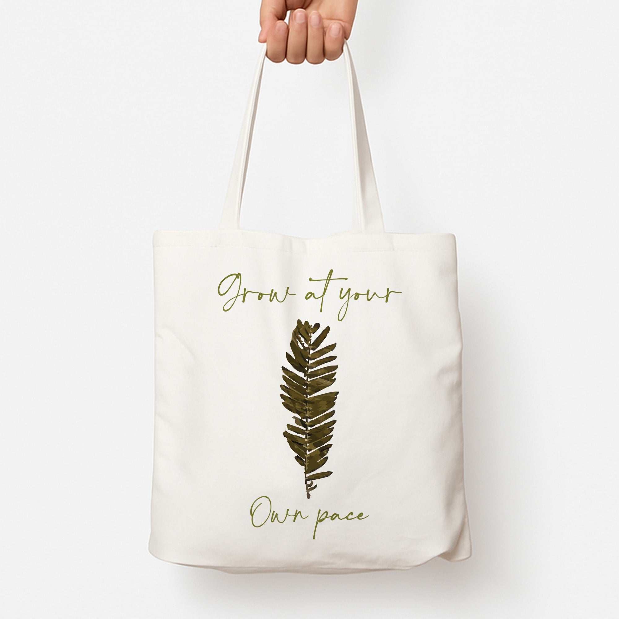 Grow At Your Own Pace Fern Tote Bag