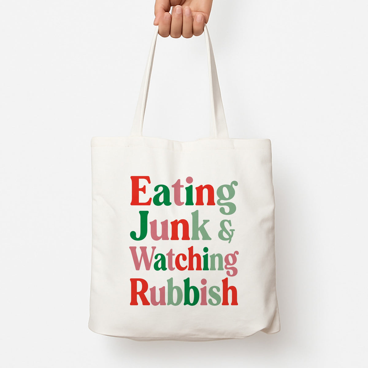 Eating Junk & Watching Rubbish Tote Bag
