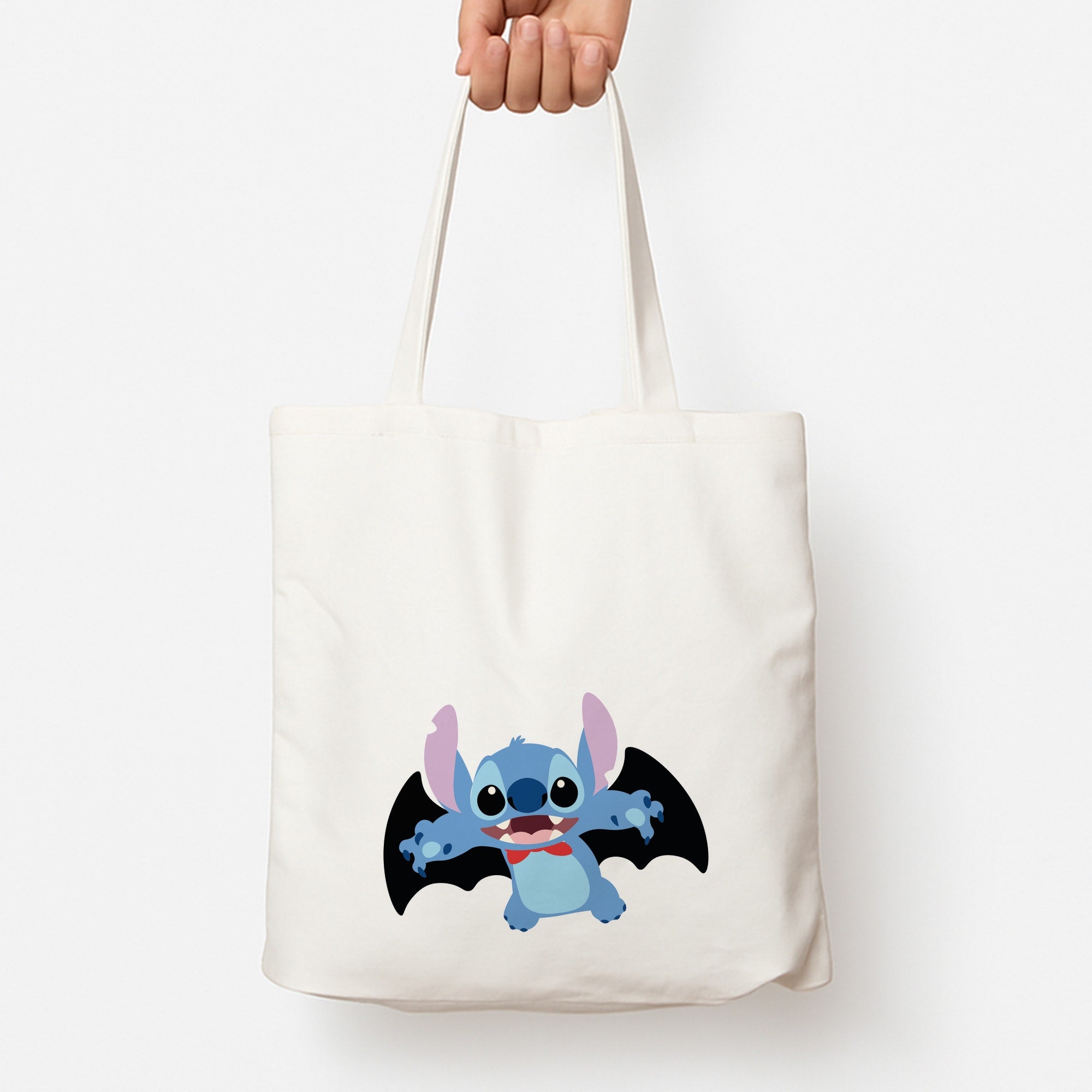 Vampire Alien Blue Halloween Tote Bag