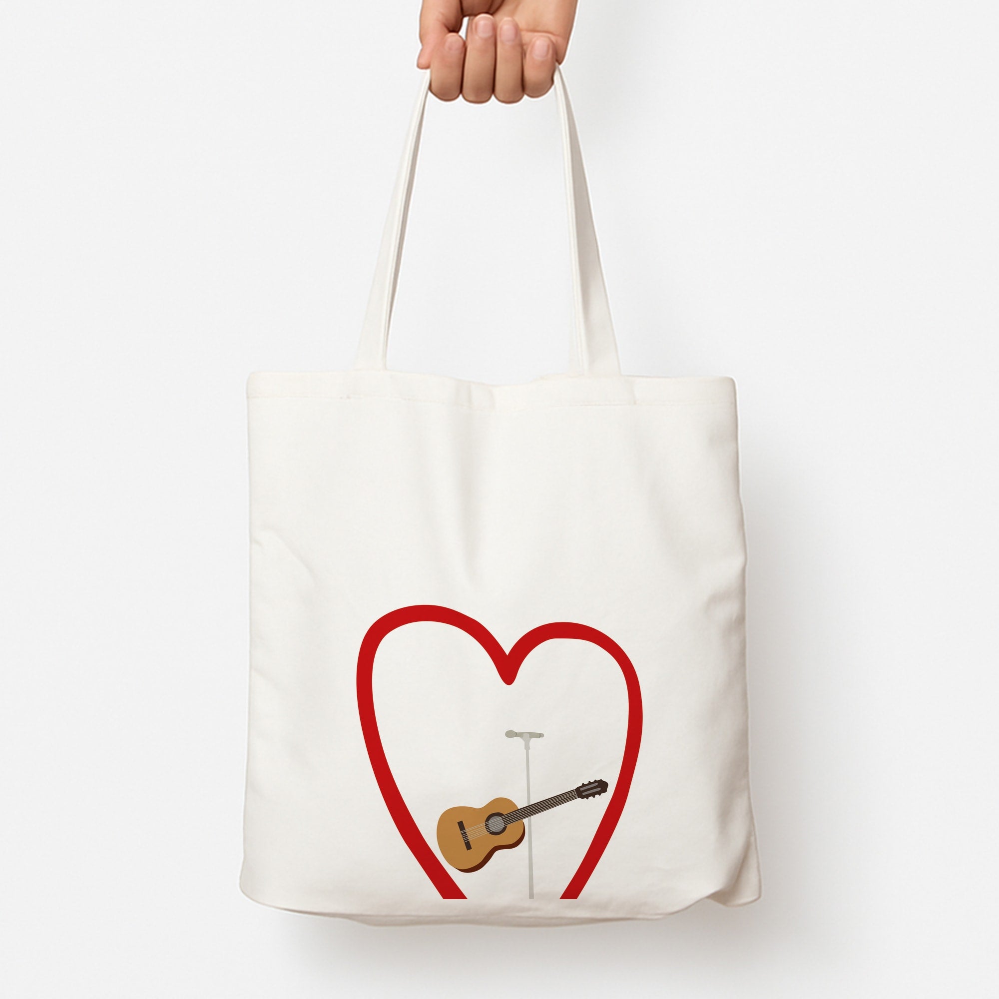 Love Guitar Tote Bag