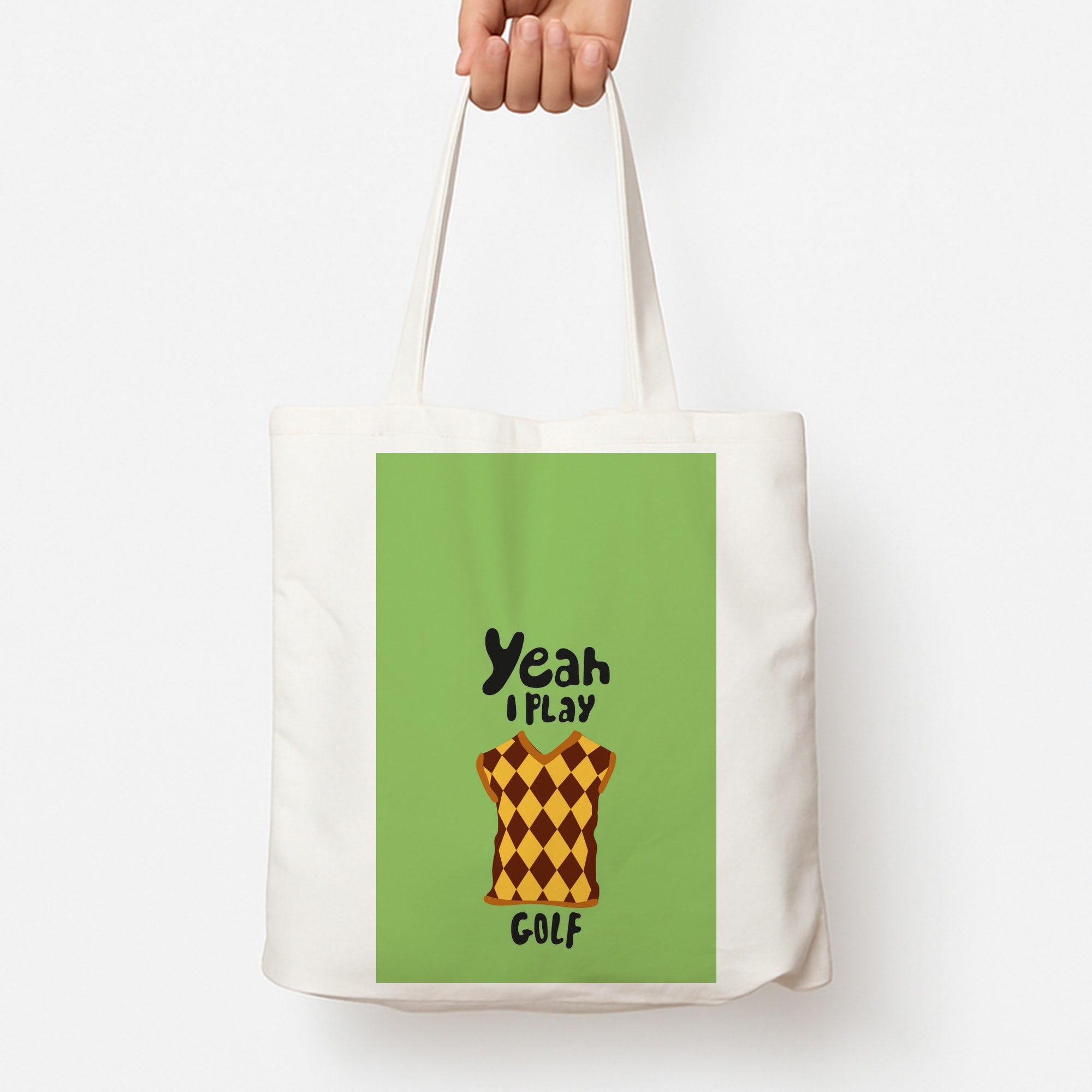 Yeah I play golf - Golf Tote Bag