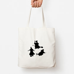 Witches Outline - Hocus Halloween Tote Bag