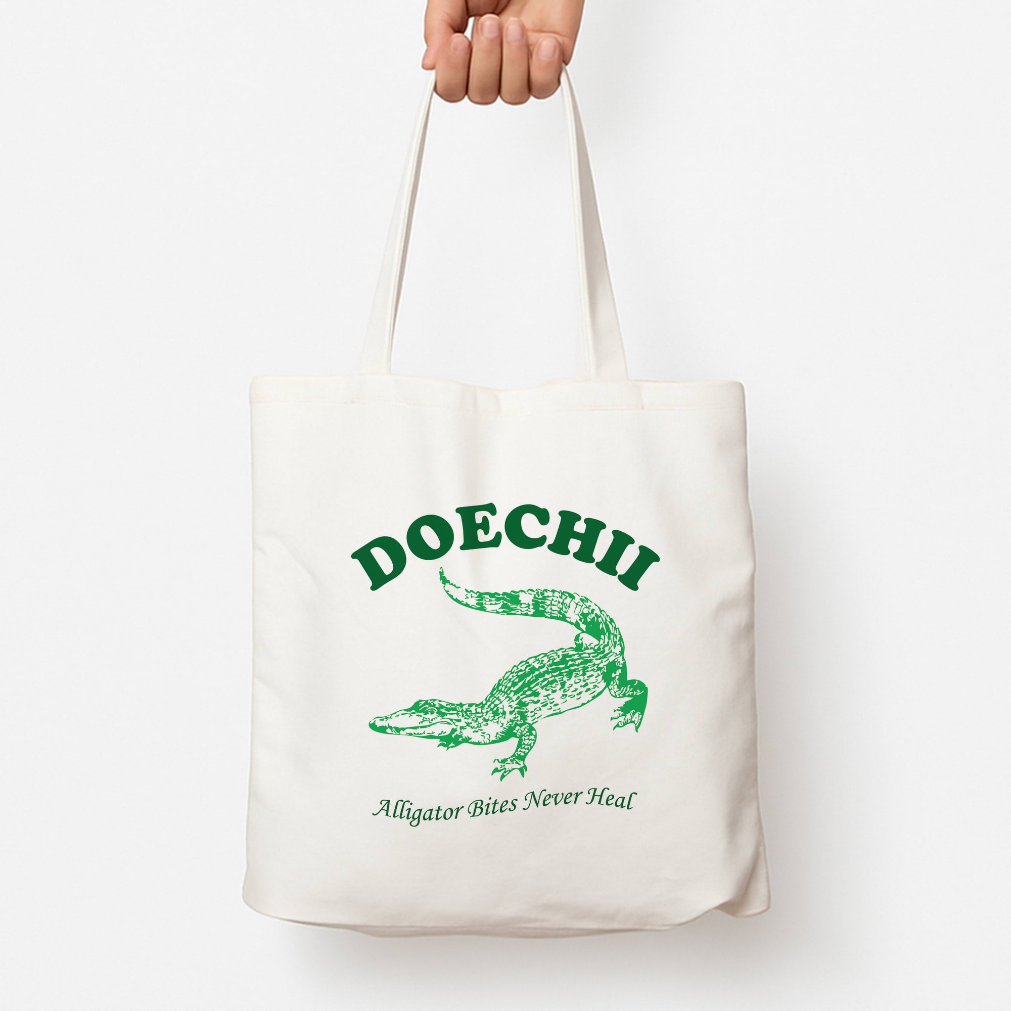 Alligator Bites Never Heal Collage Tote Bag