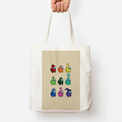 Among Gaming characters Tote Bag