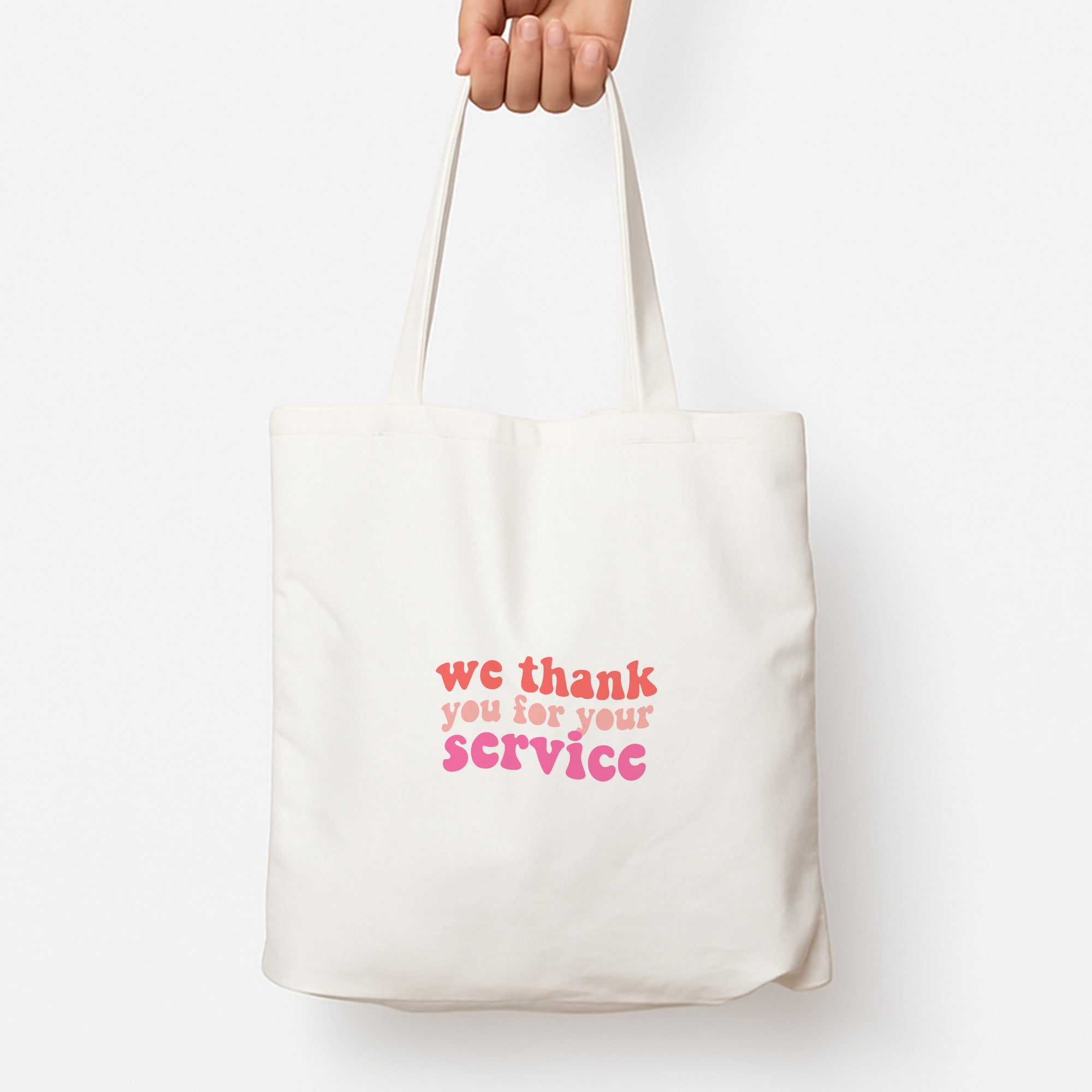 We Thank You For Your Service - Heart TV Tote Bag