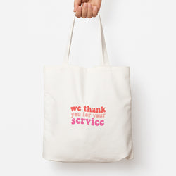 We Thank You For Your Service - Heart TV Tote Bag