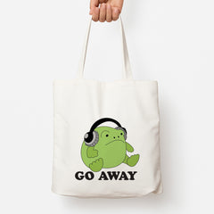 Go Away Grumpy Frog  Tote Bag