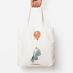 Donkey And His Balloon Tote Bag
