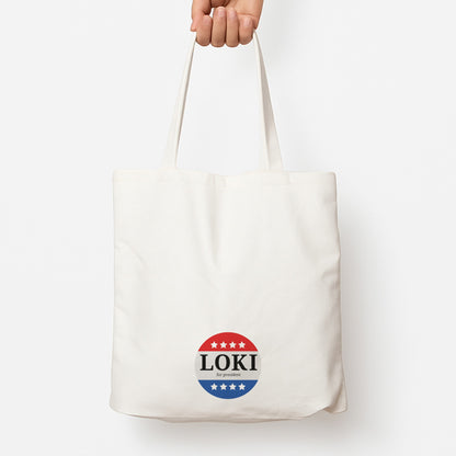 Loki For President Tote Bag