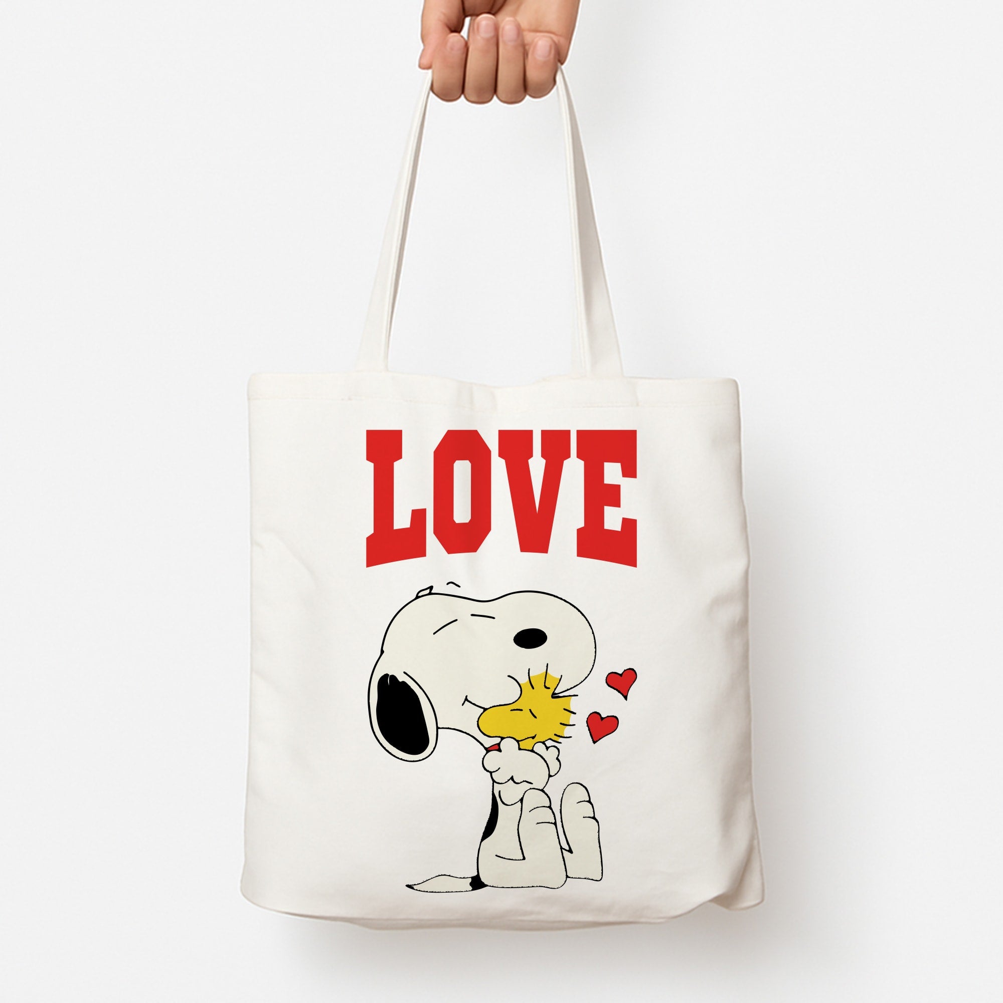 Love Cartoon Beagle  Tote Bag