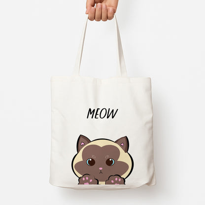 Meow Green - Cats Tote Bag