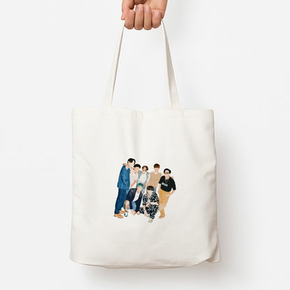Casual K-Pop Band Band Tote Bag