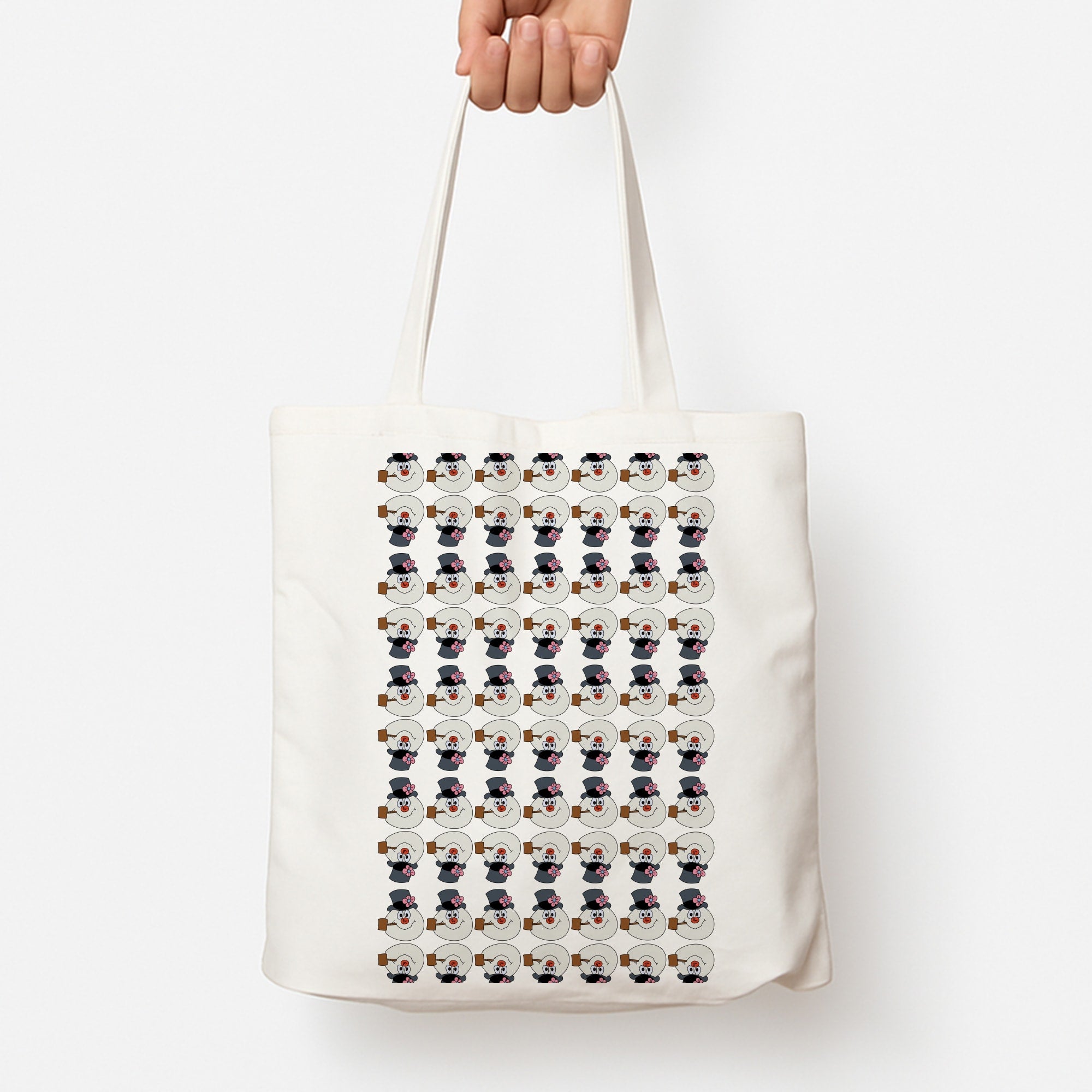 Pattern - Snowman Tote Bag