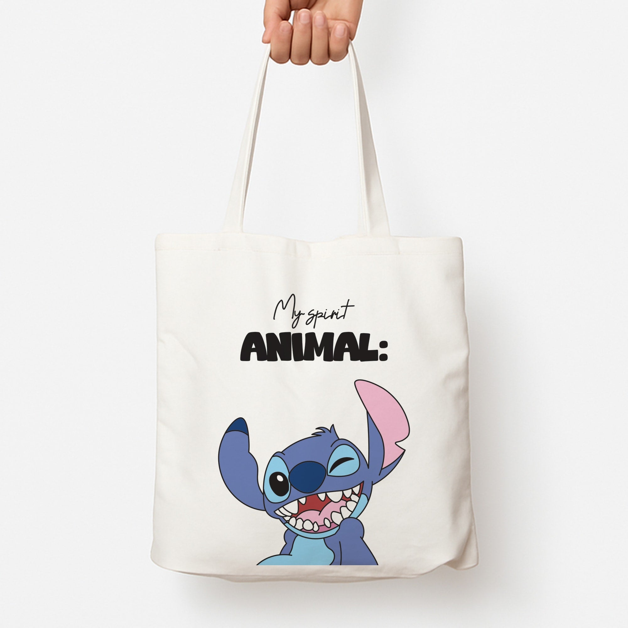 My Sprit Animal Blue Alien Tote Bag
