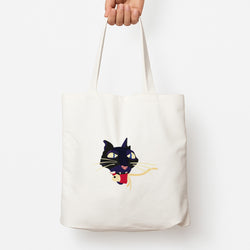 Mouse Eating Tote Bag
