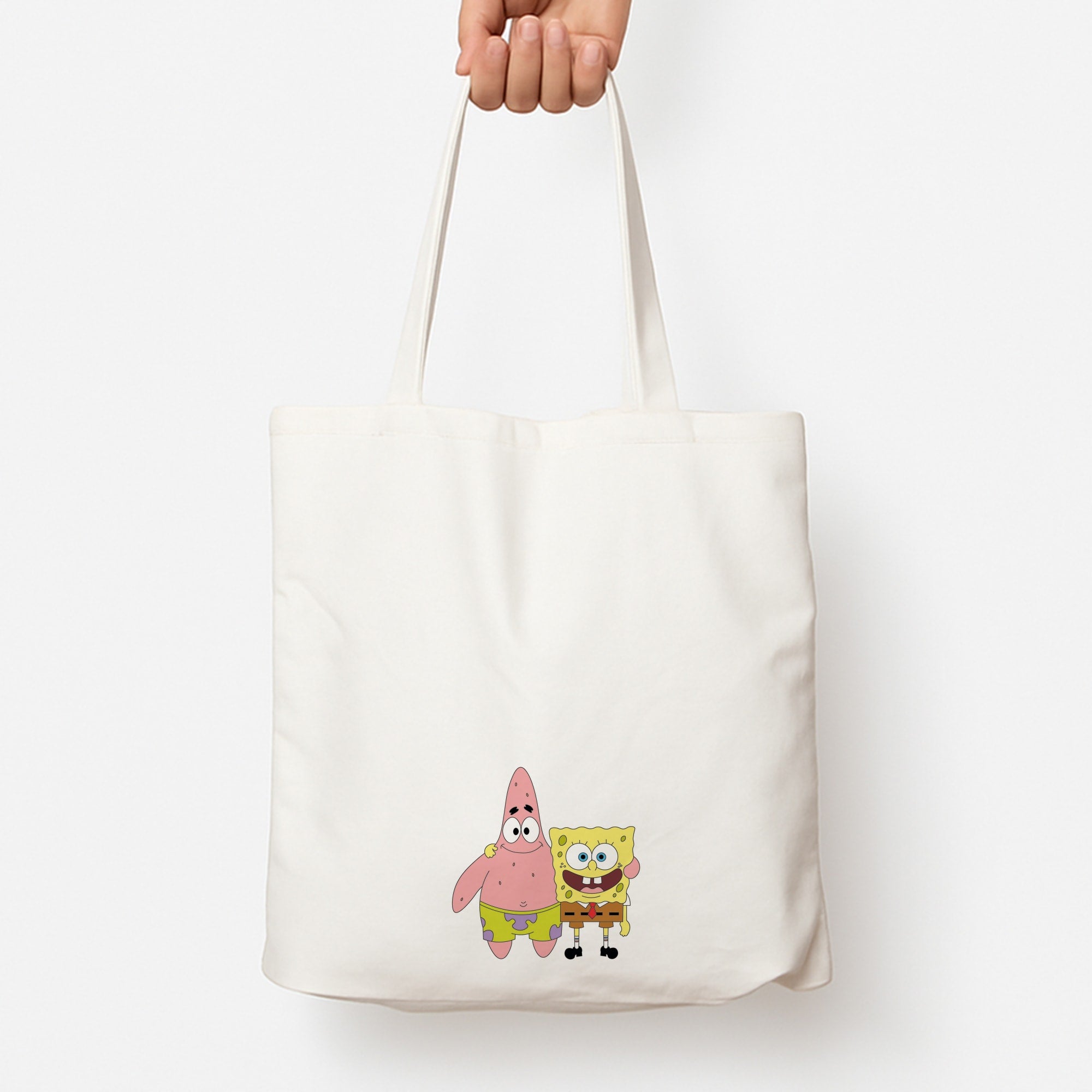 Patrick And Sponge Tote Bag