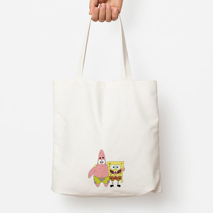 Patrick And Sponge Tote Bag