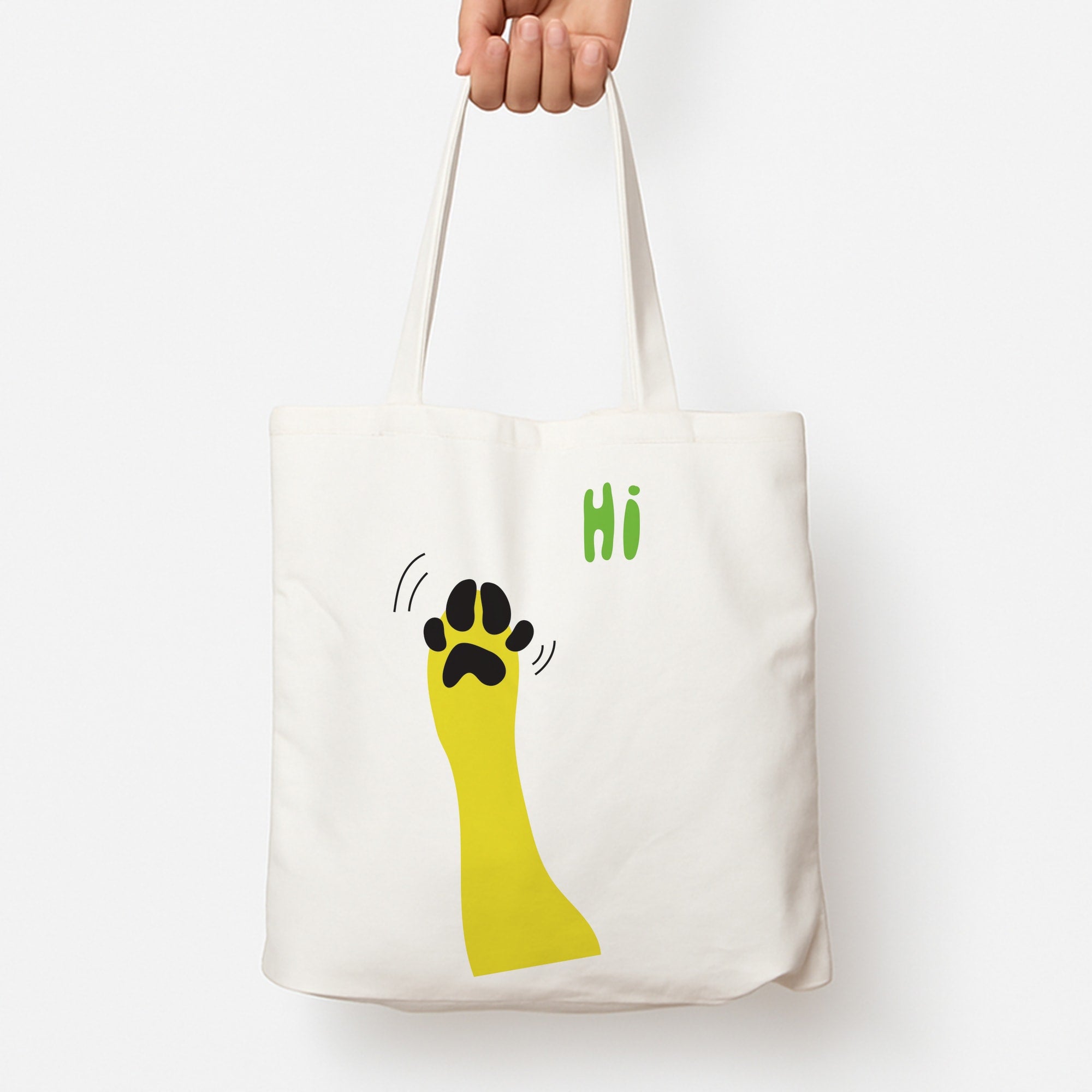 Hi - Dog Patterns Tote Bag
