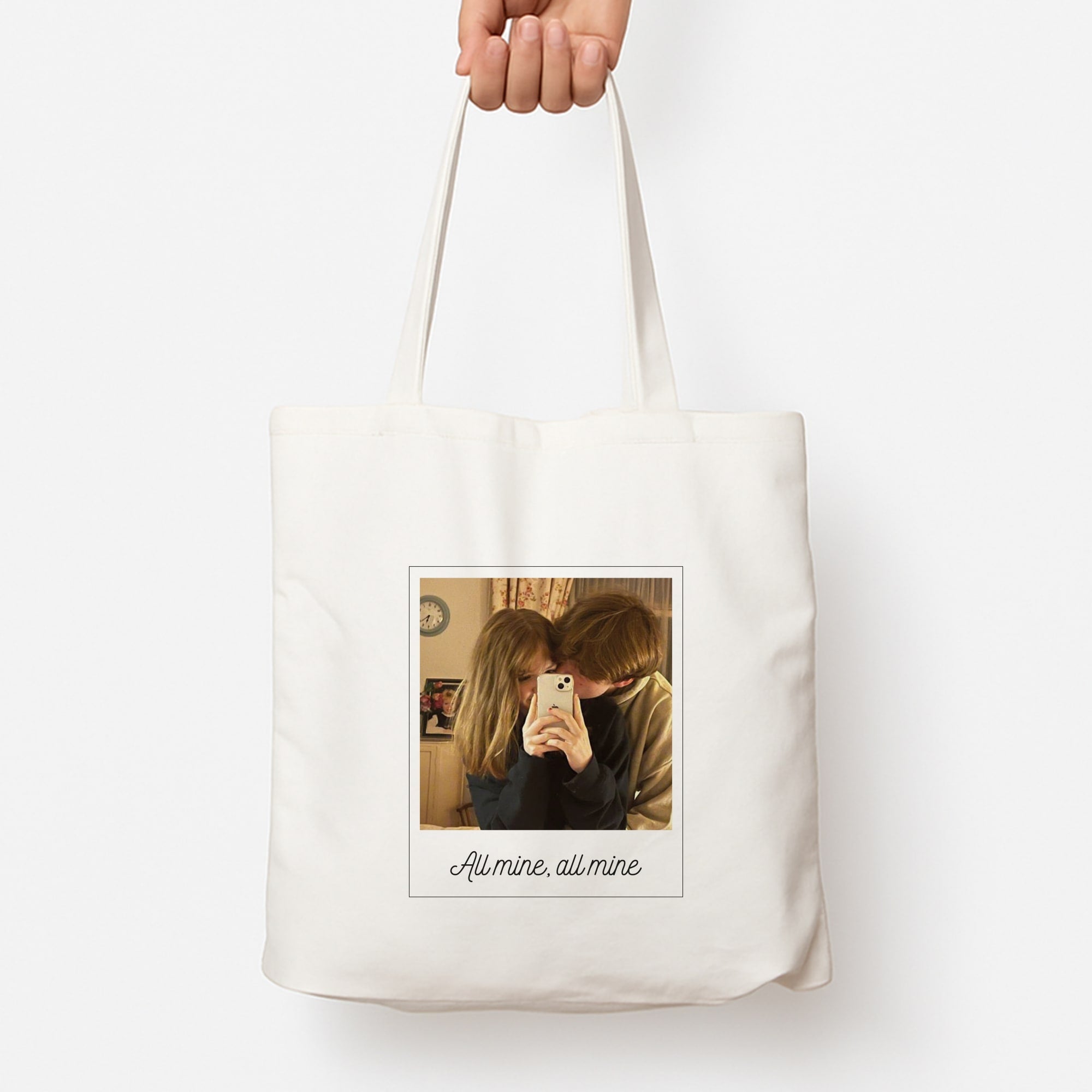 All Mine, All Mine - Personalised Couples Tote Bag