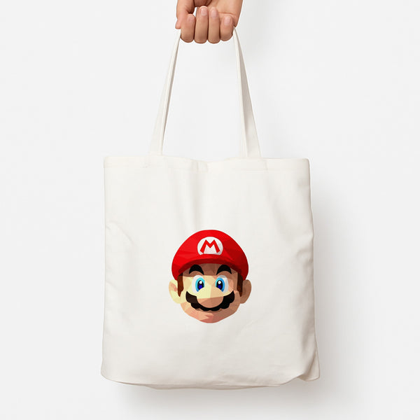 Mario Face - Mario Tote Bag