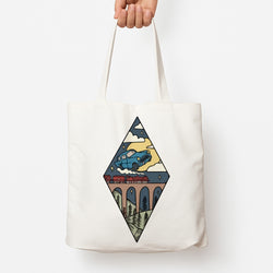 Flying Car Tote Bag