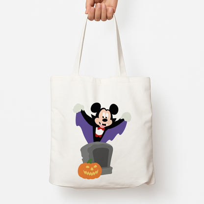 Vampire Mouse Halloween Tote Bag