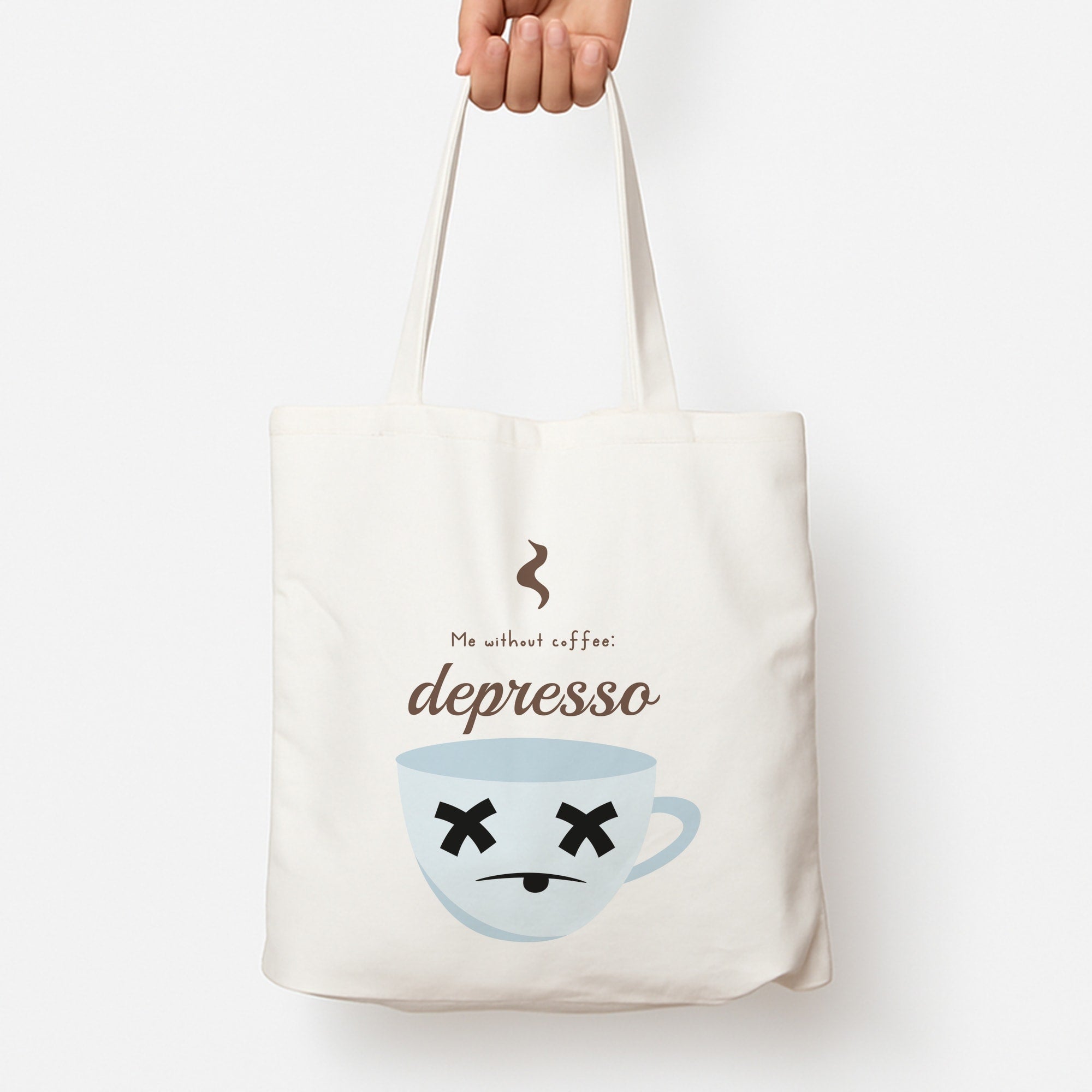 Depresso - Funny Quotes Tote Bag