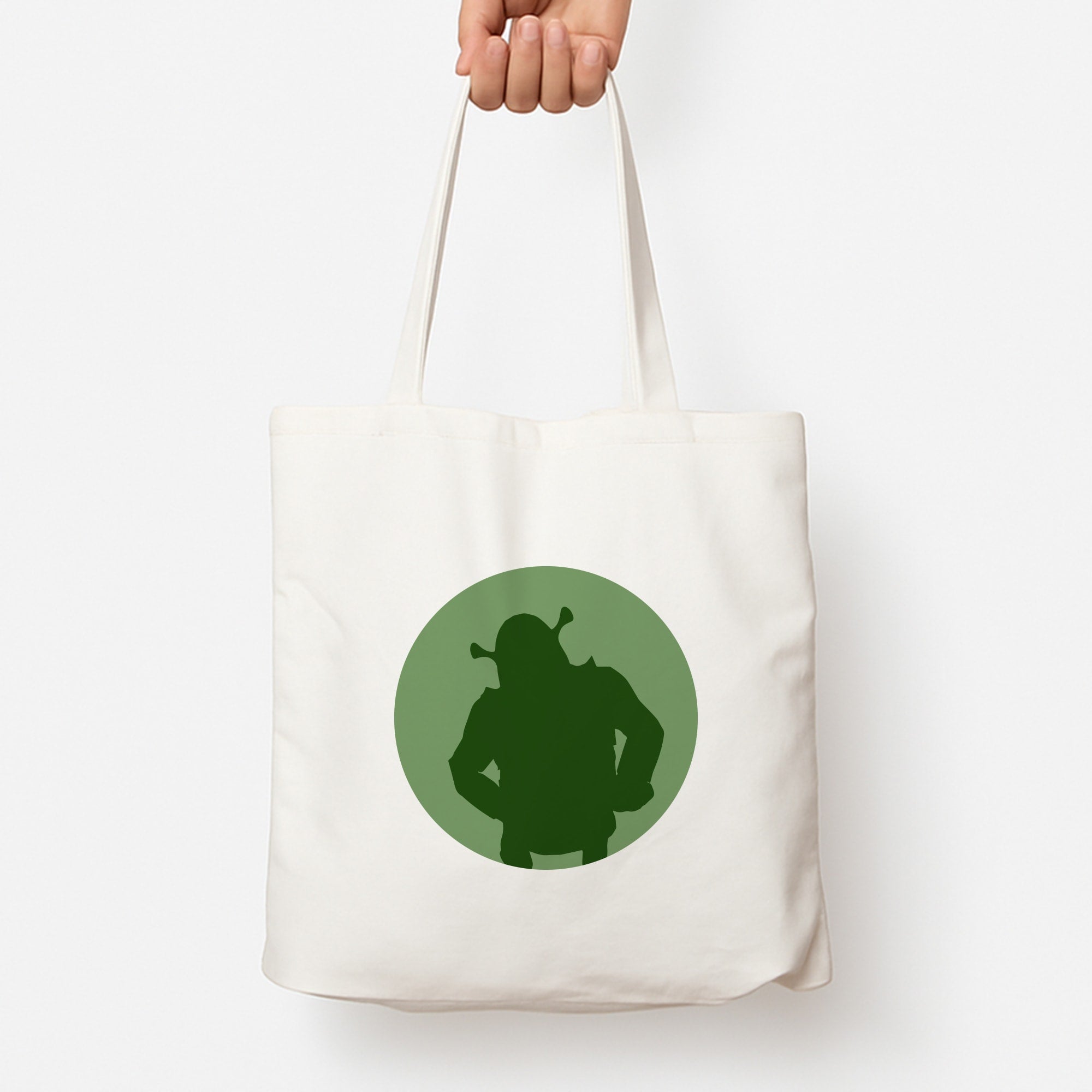 Green Ogre Outline Tote Bag