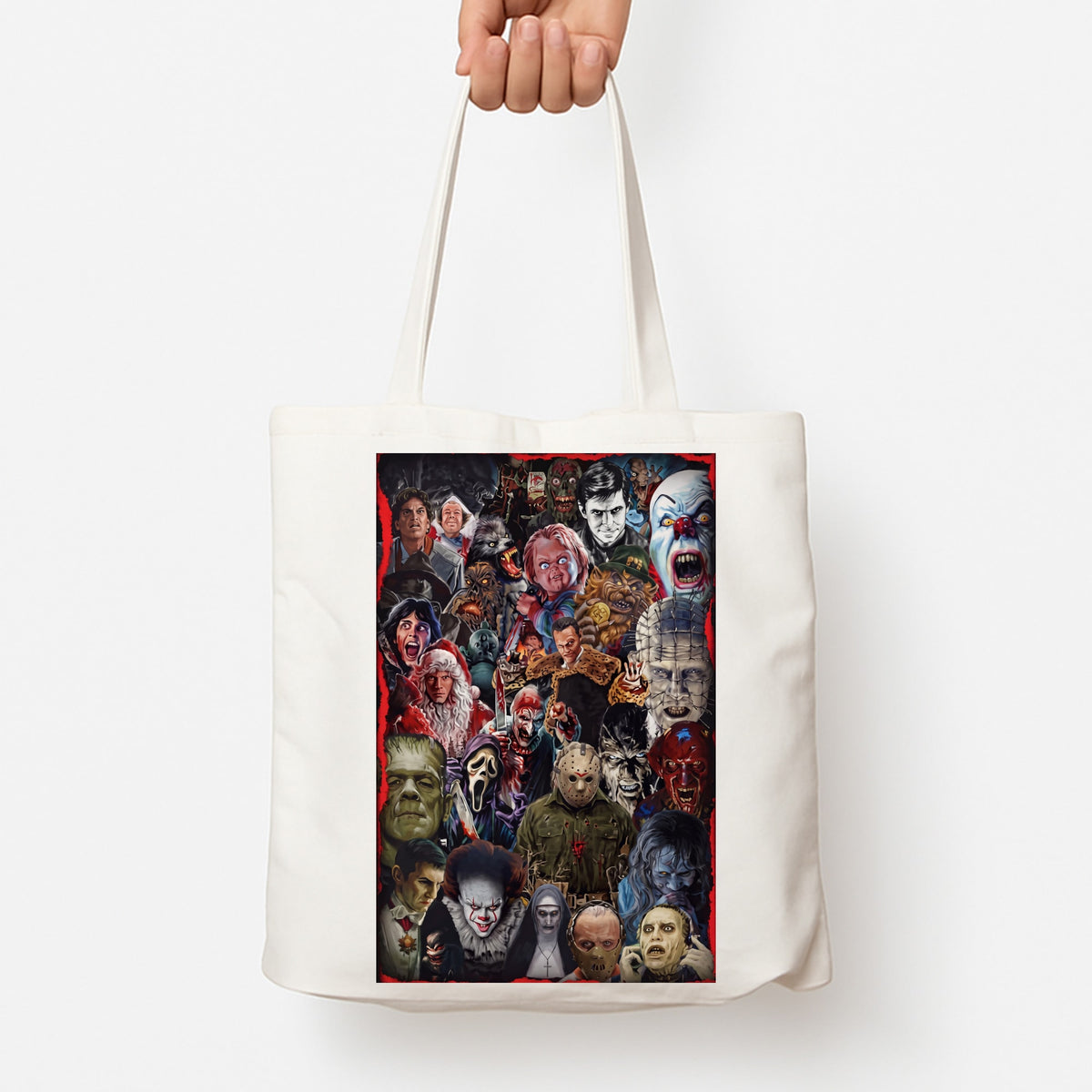 Collage of Horror Tote Bag