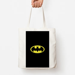 Black Bat Superhero Logo Tote Bag