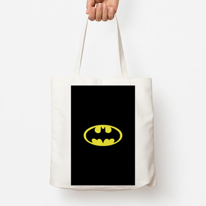 Black Bat Superhero Logo Tote Bag