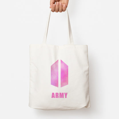 BTS Army Pink - K Pop Tote Bag