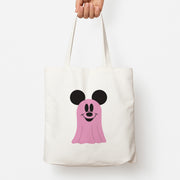 Mouse Ghost Pattern Halloween Tote Bag 1